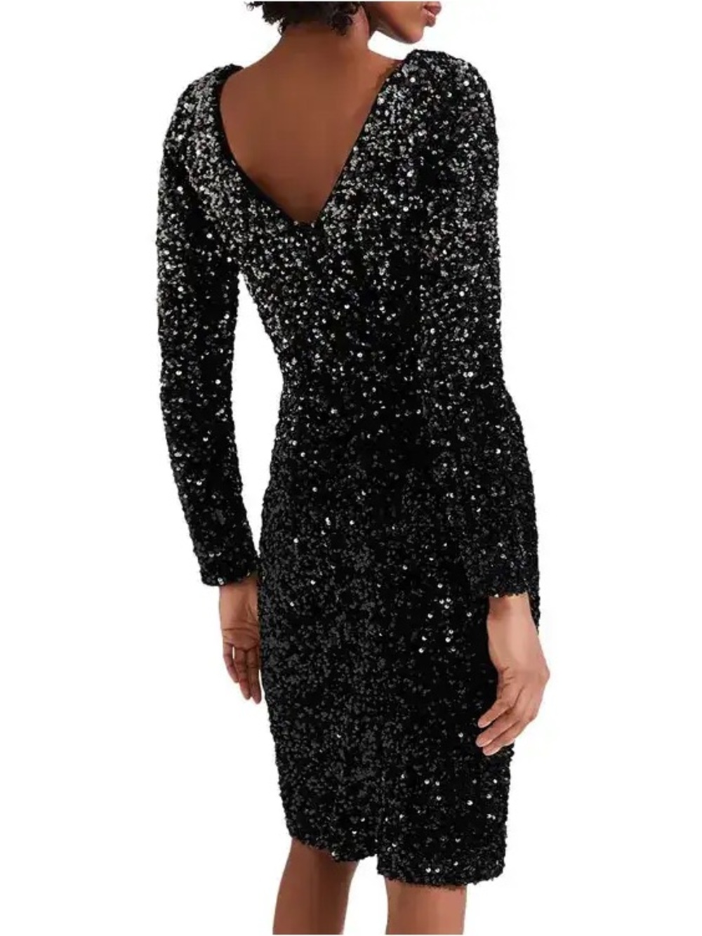 Hobbs London Sawyer Sequin Dress in Black